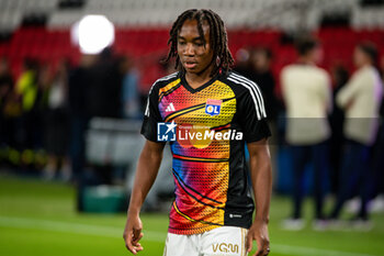 2023-09-15 - Melchie Dumornay of Olympique Lyonnais warms up ahead of the women’s French championship D1 Arkema football match between Paris Saint Germain and Olympique Lyonnais on October 1, 2023 at Parc des Princes stadium in Paris, France - FOOTBALL - WOMEN FRENCH CHAMP - PARIS SG V LYON - FRENCH WOMEN DIVISION 1 - SOCCER