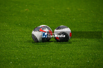 2023-11-05 - The official ball ahead of the Women's French championship, D1 Arkema football match between Paris FC and Olympique Lyonnais (Lyon) on November 5, 2023 at Sébastien Charléty stadium in Paris, France - FOOTBALL - WOMEN'S FRENCH CHAMP - PARIS FC V LYON - FRENCH WOMEN DIVISION 1 - SOCCER