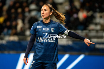 2023-11-05 - Gaetane Thiney of Paris FC reacts during the Women's French championship, D1 Arkema football match between Paris FC and Olympique Lyonnais (Lyon) on November 5, 2023 at Sébastien Charléty stadium in Paris, France - FOOTBALL - WOMEN'S FRENCH CHAMP - PARIS FC V LYON - FRENCH WOMEN DIVISION 1 - SOCCER