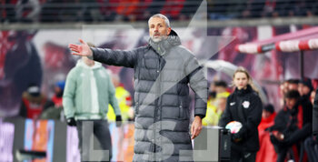 2023-01-20 - Coach Marco Rose of RB Leipzig during the German championship Bundesliga football match between RB Leipzig and Bayern Munich on January 20, 2023 at Red Bull Arena in Leipzig, Germany - FOOTBALL - GERMAN CHAMP - LEIPZIG V BAYERN MUNICH - GERMAN BUNDESLIGA - SOCCER