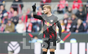 2023-02-04 - Timo Werner of RB Leipzig during the German championship Bundesliga football match between FC Koln and RB Leipzig on February 4, 2023 at RheinEnergieStadion in Koln, Germany - FOOTBALL - GERMAN CHAMP - KOLN V LEIPZIG - GERMAN BUNDESLIGA - SOCCER