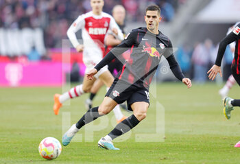 2023-02-04 - Andre Silva of RB Leipzig during the German championship Bundesliga football match between FC Koln and RB Leipzig on February 4, 2023 at RheinEnergieStadion in Koln, Germany - FOOTBALL - GERMAN CHAMP - KOLN V LEIPZIG - GERMAN BUNDESLIGA - SOCCER