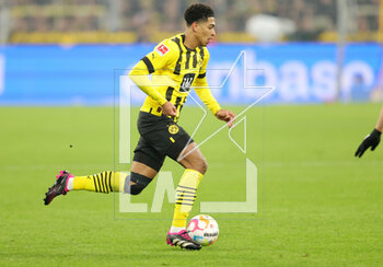 2023-03-03 - Jude Bellingham of Dortmund during the German championship Bundesliga football match between Borussia Dortmund and RB Leipzig on March 3, 2023 at Signal Iduna Park in Dortmund, Germany - FOOTBALL - GERMAN CHAMP - DORTMUND V LEIPZIG - GERMAN BUNDESLIGA - SOCCER