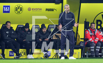 2023-03-03 - Coach Marco Rose of Leipzig during the German championship Bundesliga football match between Borussia Dortmund and RB Leipzig on March 3, 2023 at Signal Iduna Park in Dortmund, Germany - FOOTBALL - GERMAN CHAMP - DORTMUND V LEIPZIG - GERMAN BUNDESLIGA - SOCCER