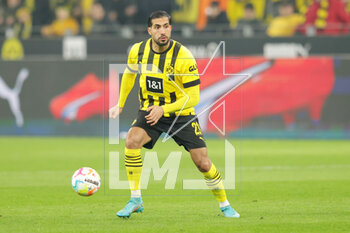 2023-03-03 - Emre Can of Dortmund during the German championship Bundesliga football match between Borussia Dortmund and RB Leipzig on March 3, 2023 at Signal Iduna Park in Dortmund, Germany - FOOTBALL - GERMAN CHAMP - DORTMUND V LEIPZIG - GERMAN BUNDESLIGA - SOCCER