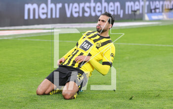 2023-03-03 - Emre Can of Dortmund celebrates a goal 2-0 during the German championship Bundesliga football match between Borussia Dortmund and RB Leipzig on March 3, 2023 at Signal Iduna Park in Dortmund, Germany - FOOTBALL - GERMAN CHAMP - DORTMUND V LEIPZIG - GERMAN BUNDESLIGA - SOCCER