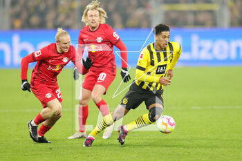 2023-03-03 - Jude Bellingham of Dortmund during the German championship Bundesliga football match between Borussia Dortmund and RB Leipzig on March 3, 2023 at Signal Iduna Park in Dortmund, Germany - FOOTBALL - GERMAN CHAMP - DORTMUND V LEIPZIG - GERMAN BUNDESLIGA - SOCCER