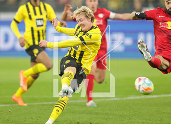 2023-03-03 - Julian Brandt of Dortmund during the German championship Bundesliga football match between Borussia Dortmund and RB Leipzig on March 3, 2023 at Signal Iduna Park in Dortmund, Germany - FOOTBALL - GERMAN CHAMP - DORTMUND V LEIPZIG - GERMAN BUNDESLIGA - SOCCER