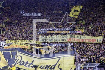 2023-04-22 - Fans of Dortmund during the German championship Bundesliga football match between Borussia Dortmund and Eintracht Frankfurt on April 22, 2023 at Signal Iduna Park in Dortmund, Germany - FOOTBALL - GERMAN CHAMP - DORTMUND V FRANKFURT - GERMAN BUNDESLIGA - SOCCER