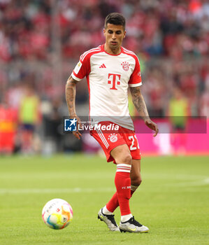 2023-05-20 - Joao Cancelo of Bayern Munich during the German championship Bundesliga football match between Bayern Munich and RB Leipzig on May 20, 2023 at Allianz Arena in Munich, Germany - FOOTBALL - GERMAN CHAMP - BAYERN MUNICH V RB LEIPZIG - GERMAN BUNDESLIGA - SOCCER