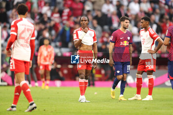 2023-05-20 - Mathys Tel of Bayern Munich looks dejected at full time during the German championship Bundesliga football match between Bayern Munich and RB Leipzig on May 20, 2023 at Allianz Arena in Munich, Germany - FOOTBALL - GERMAN CHAMP - BAYERN MUNICH V RB LEIPZIG - GERMAN BUNDESLIGA - SOCCER