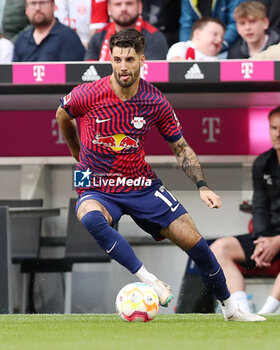 2023-05-20 - Dominik Szoboszlai of RB Leipzig during the German championship Bundesliga football match between Bayern Munich and RB Leipzig on May 20, 2023 at Allianz Arena in Munich, Germany - FOOTBALL - GERMAN CHAMP - BAYERN MUNICH V RB LEIPZIG - GERMAN BUNDESLIGA - SOCCER