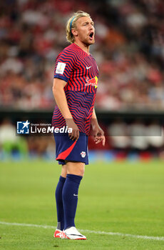 2023-08-12 - Emil Forsberg of RB Leipzig during the DFL Supercup 2023, German SuperCup football match between Bayern Munich and RB Leipzig on August 12, 2023 at Allianz Arena in Munich, Germany - FOOTBALL - GERMAN SUPERCUP - BAYERN MUNICH V RB LEIPZIG - GERMAN SUPERCUP - SOCCER