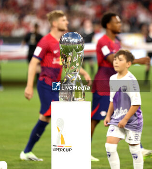 2023-08-12 - Trophy illustration during the DFL Supercup 2023, German SuperCup football match between Bayern Munich and RB Leipzig on August 12, 2023 at Allianz Arena in Munich, Germany - FOOTBALL - GERMAN SUPERCUP - BAYERN MUNICH V RB LEIPZIG - GERMAN SUPERCUP - SOCCER
