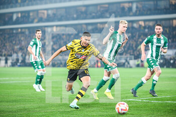 2023-01-08 - 13 ORBELÍN PINEDA of Aek FC during the Greek Super League, Matchday 17, match between Aek FC and Panathinaikos FC at Opap Arena Stadium on January 8, 2023 in Athens, Greece. - AEK FC VS PANATHINAIKOS FC - GREEK SUPER LEAGUE - SOCCER