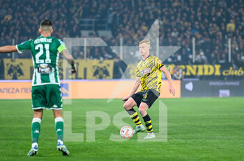 2023-01-08 - 6 JENS JØNSSON of Aek FC during the Greek Super League, Matchday 17, match between Aek FC and Panathinaikos FC at Opap Arena Stadium on January 8, 2023 in Athens, Greece. - AEK FC VS PANATHINAIKOS FC - GREEK SUPER LEAGUE - SOCCER