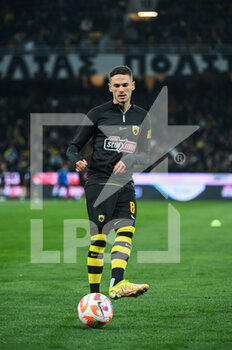 2023-03-12 - 8 MIJAT GAĆINOVIĆ of AEK FC before the Greek Super League, Matchday 26, match between AEK FC and Olympiacos FC at OPAP Arena on March 12, 2023, in Athens, Greece. - AEK FC VS OLYMPIACOS FC - GREEK SUPER LEAGUE - SOCCER