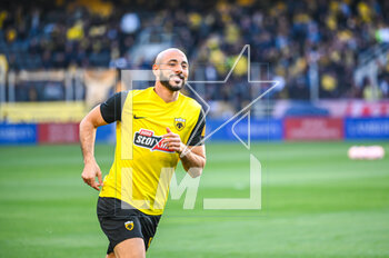 2023-05-03 - 5 NORDIN AMRABAT of AEK FC before the Greek Super League, playoff match between AEK FC and Olympiacos FC at OPAP Arena on May 3, 2023, in Athens, Greece. - AEK VS OLYMPIACOS - GREEK SUPER LEAGUE - SOCCER