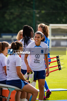 2023-07-04 - Kenza Dali of France with teammates during the training of the French team, preparation for the FIFA Women's World Cup 2023 on July 4, 2023 at Centre National du Football in Clairefontaine-en-Yvelines, France - FOOTBALL - WOMEN'S WORLD CUP 2023 - TRAINING OF THE FRENCH WOMEN'S TEAM - FIFA WORLD CUP - SOCCER