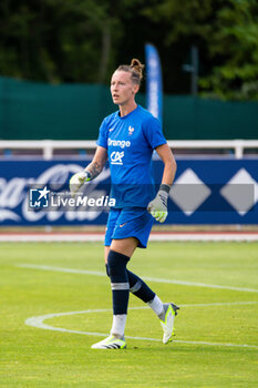 2023-07-04 - Pauline Peyraud Magnin of France during the training of the French team, preparation for the FIFA Women's World Cup 2023 on July 4, 2023 at Centre National du Football in Clairefontaine-en-Yvelines, France - FOOTBALL - WOMEN'S WORLD CUP 2023 - TRAINING OF THE FRENCH WOMEN'S TEAM - FIFA WORLD CUP - SOCCER