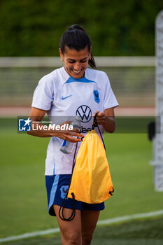 2023-07-04 - Kenza Dali of France during the training of the French team, preparation for the FIFA Women's World Cup 2023 on July 4, 2023 at Centre National du Football in Clairefontaine-en-Yvelines, France - FOOTBALL - WOMEN'S WORLD CUP 2023 - TRAINING OF THE FRENCH WOMEN'S TEAM - FIFA WORLD CUP - SOCCER