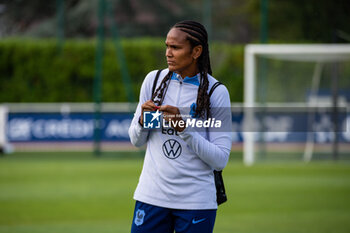 2023-07-04 - Wendie Renard of France during the training of the French team, preparation for the FIFA Women's World Cup 2023 on July 4, 2023 at Centre National du Football in Clairefontaine-en-Yvelines, France - FOOTBALL - WOMEN'S WORLD CUP 2023 - TRAINING OF THE FRENCH WOMEN'S TEAM - FIFA WORLD CUP - SOCCER