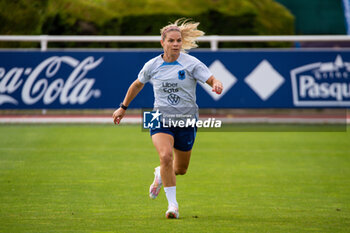 2023-07-04 - Eugenie Le Sommer of France during the training of the French team, preparation for the FIFA Women's World Cup 2023 on July 4, 2023 at Centre National du Football in Clairefontaine-en-Yvelines, France - FOOTBALL - WOMEN'S WORLD CUP 2023 - TRAINING OF THE FRENCH WOMEN'S TEAM - FIFA WORLD CUP - SOCCER