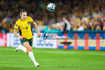 2023-07-20 - Caitlin Foord (9) of Australia during the 2023 FIFA Women’s World Cup, Group B football match between Australia and Republic of Ireland on 20 July 2023 at Stadium Australia in Sydney, Australia - FOOTBALL - WOMEN'S WORLD CUP 2023 - AUSTRALIA V REPUBLIC OF IRELAND - FIFA WORLD CUP - SOCCER