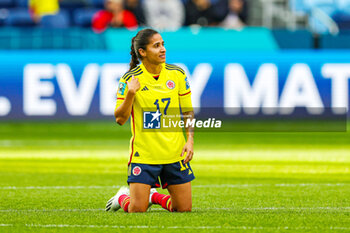 2023-07-25 - Carolina Arias (17) of Colombia celebrates at full time during the 2023 FIFA Women’s World Cup, Group H football match between Colombia and Korea Republic on 25 July 2023 at Sydney Football Stadium in Sydney, Australia - FOOTBALL - WOMEN'S WORLD CUP 2023 - COLOMBIA V KOREA REPUBLIC - FIFA WORLD CUP - SOCCER