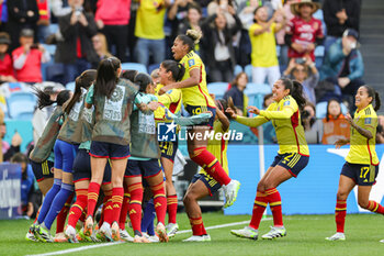 2023-07-25 - Catalina Usme (11) of Colombia scores from the penalty spot and celebrates 1-0 during the 2023 FIFA Women’s World Cup, Group H football match between Colombia and Korea Republic on 25 July 2023 at Sydney Football Stadium in Sydney, Australia - FOOTBALL - WOMEN'S WORLD CUP 2023 - COLOMBIA V KOREA REPUBLIC - FIFA WORLD CUP - SOCCER