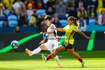 2023-07-25 - Hye-Ri Kim (20) of Korea Republic battles with Manuela Vanegas (2) of Colombia during the 2023 FIFA Women’s World Cup, Group H football match between Colombia and Korea Republic on 25 July 2023 at Sydney Football Stadium in Sydney, Australia - FOOTBALL - WOMEN'S WORLD CUP 2023 - COLOMBIA V KOREA REPUBLIC - FIFA WORLD CUP - SOCCER