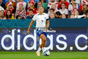 2023-07-28 - Lauren James (7) of England during the 2023 FIFA Women’s World Cup, Group D football match between England and Denmark on 28 July 2023 at Sydney Football Stadium in Sydney, Australia - FOOTBALL - WOMEN'S WORLD CUP 2023 - ENGLAND V DENMARK - FIFA WORLD CUP - SOCCER