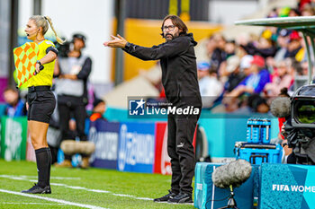 2023-07-30 - Reynald Pedros Manager of Morocco during the 2023 FIFA Women’s World Cup, Group H football match between Korea Republic and Morocco on 30 July 2023 at Hindmarsh Stadium in Adelaide, Australia - FOOTBALL - WOMEN'S WORLD CUP 2023 - KOREA REPUBLIC V MOROCCO - FIFA WORLD CUP - SOCCER