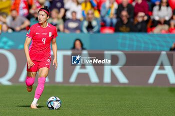 2023-07-30 - Shim Seo-yeon (4) of Korea Republic during the 2023 FIFA Women’s World Cup, Group H football match between Korea Republic and Morocco on 30 July 2023 at Hindmarsh Stadium in Adelaide, Australia - FOOTBALL - WOMEN'S WORLD CUP 2023 - KOREA REPUBLIC V MOROCCO - FIFA WORLD CUP - SOCCER