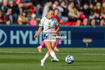 2023-07-30 - Elodie Nakkach (6) of Morocco during the 2023 FIFA Women’s World Cup, Group H football match between Korea Republic and Morocco on 30 July 2023 at Hindmarsh Stadium in Adelaide, Australia - FOOTBALL - WOMEN'S WORLD CUP 2023 - KOREA REPUBLIC V MOROCCO - FIFA WORLD CUP - SOCCER