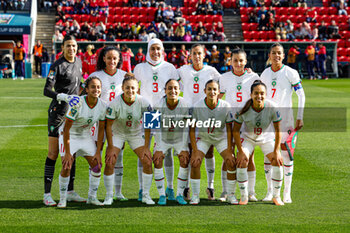 2023-07-30 - Morocco team players line up during the 2023 FIFA Women’s World Cup, Group H football match between Korea Republic and Morocco on 30 July 2023 at Hindmarsh Stadium in Adelaide, Australia - FOOTBALL - WOMEN'S WORLD CUP 2023 - KOREA REPUBLIC V MOROCCO - FIFA WORLD CUP - SOCCER