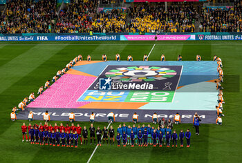 2023-08-01 - Teams of Canada and Australia during the 2023 FIFA Women’s World Cup, Group B football match between Canada and Australia on 31 July 2023 at Melbourne Rectangular Stadium in Melbourne, Australia - FOOTBALL - WOMEN'S WORLD CUP 2023 - CANADA V AUSTRALIA - FIFA WORLD CUP - SOCCER