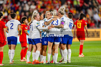 2023-08-01 - Alessia Russo (23) of England scores a goal and celebrates 0-1 during the 2023 FIFA Women’s World Cup, Group D football match between China and England on 1 August 2023 at Hindmarsh Stadium in Adelaide, Australia - FOOTBALL - WOMEN'S WORLD CUP 2023 - CHINA V ENGLAND - FIFA WORLD CUP - SOCCER