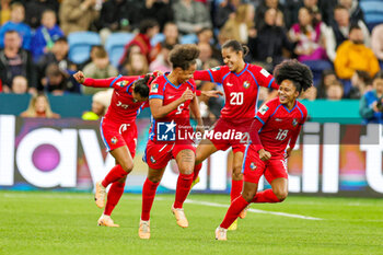 2023-08-02 - Yomira Pinzon (5) of Panama scores from the penalty spot and celebrates 2-5 during the 2023 FIFA Women’s World Cup, Group F football match between Panama and France on 2 August 2023 at Sydney Football Stadium in Sydney, Australia - FOOTBALL - WOMEN'S WORLD CUP 2023 - PANAMA V FRANCE - FIFA WORLD CUP - SOCCER