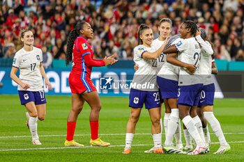 2023-08-02 - Kadidiatou Diani (11) of France scores from the penalty spot and celebrates 1-5 during the 2023 FIFA Women’s World Cup, Group F football match between Panama and France on 2 August 2023 at Sydney Football Stadium in Sydney, Australia - FOOTBALL - WOMEN'S WORLD CUP 2023 - PANAMA V FRANCE - FIFA WORLD CUP - SOCCER