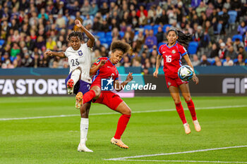 2023-08-02 - Vicki Becho (23) of France scores a goal 3-6, Yomira Pinzon of Panama during the 2023 FIFA Women’s World Cup, Group F football match between Panama and France on 2 August 2023 at Sydney Football Stadium in Sydney, Australia - FOOTBALL - WOMEN'S WORLD CUP 2023 - PANAMA V FRANCE - FIFA WORLD CUP - SOCCER