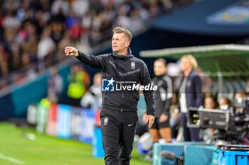 2023-08-03 - Collin Bell Manager of Korea Republic during the 2023 FIFA Women’s World Cup, Group H football match between Korea Republic and Germany on 3 August 2023 at Brisbane Stadium in Brisbane, Australia - FOOTBALL - WOMEN'S WORLD CUP 2023 - KOREA REPUBLIC V GERMANY - FIFA WORLD CUP - SOCCER