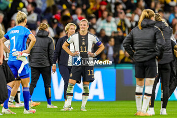 2023-08-03 - Alexandra Popp (11) of Germany looks dejected at full time during the 2023 FIFA Women’s World Cup, Group H football match between Korea Republic and Germany on 3 August 2023 at Brisbane Stadium in Brisbane, Australia - FOOTBALL - WOMEN'S WORLD CUP 2023 - KOREA REPUBLIC V GERMANY - FIFA WORLD CUP - SOCCER