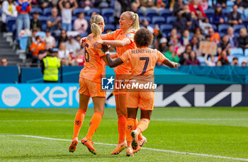 2023-08-06 - Jill Roord (6) of Netherlands scores a goal and celebrates 1-0 during the 2023 FIFA Women’s World Cup, round of 16 football match between Netherlands and South Africa on 6 August 2023 at Sydney Football Stadium, Sydney, Australia - FOOTBALL - WOMEN'S WORLD CUP 2023 - NETHERLANDS V SOUTH AFRICA - FIFA WORLD CUP - SOCCER