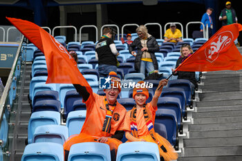 2023-08-06 - Netherlands fans during the 2023 FIFA Women’s World Cup, round of 16 football match between Netherlands and South Africa on 6 August 2023 at Sydney Football Stadium, Sydney, Australia - FOOTBALL - WOMEN'S WORLD CUP 2023 - NETHERLANDS V SOUTH AFRICA - FIFA WORLD CUP - SOCCER