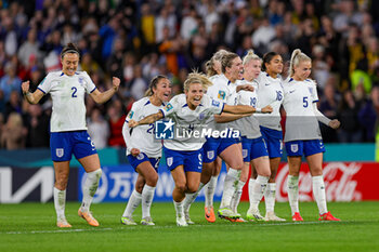 2023-08-07 - England win on penalties during the 2023 FIFA Women’s World Cup, Round of 16 football match between England and Nigeria on 7 August 2023 at Brisbane Stadium in Brisbane, Australia - FOOTBALL - WOMEN'S WORLD CUP 2023 - ENGLAND V NIGERIA - FIFA WORLD CUP - SOCCER