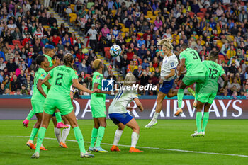 2023-08-07 - Rachel Daly (9) of England heads towards goal during the 2023 FIFA Women’s World Cup, Round of 16 football match between England and Nigeria on 7 August 2023 at Brisbane Stadium in Brisbane, Australia - FOOTBALL - WOMEN'S WORLD CUP 2023 - ENGLAND V NIGERIA - FIFA WORLD CUP - SOCCER
