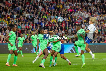 2023-08-07 - Rachel Daly (9) of England shoots during the 2023 FIFA Women’s World Cup, Round of 16 football match between England and Nigeria on 7 August 2023 at Brisbane Stadium in Brisbane, Australia - FOOTBALL - WOMEN'S WORLD CUP 2023 - ENGLAND V NIGERIA - FIFA WORLD CUP - SOCCER