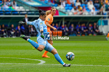 2023-08-07 - Kaylin Swart (1) of South Africa during the 2023 FIFA Women’s World Cup, round of 16 football match between Netherlands and South Africa on 6 August 2023 at Sydney Football Stadium, Sydney, Australia - FOOTBALL - WOMEN'S WORLD CUP 2023 - NETHERLANDS V SOUTH AFRICA - FIFA WORLD CUP - SOCCER