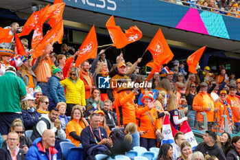 2023-08-07 - Netherlands fans during the 2023 FIFA Women’s World Cup, round of 16 football match between Netherlands and South Africa on 6 August 2023 at Sydney Football Stadium, Sydney, Australia - FOOTBALL - WOMEN'S WORLD CUP 2023 - NETHERLANDS V SOUTH AFRICA - FIFA WORLD CUP - SOCCER